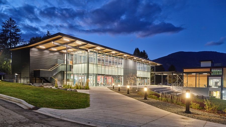 Silver King Campus at night