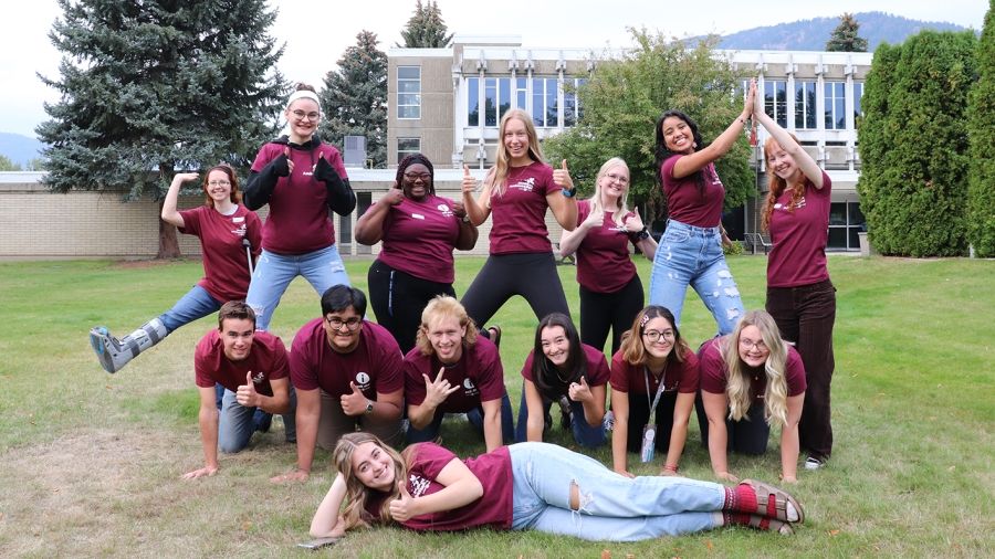 Group of Student Ambassadors at Castlegar Campus